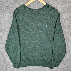 🌲Vintage Vibes: Izod Forest Green Marl Knit Sweater! 🌲